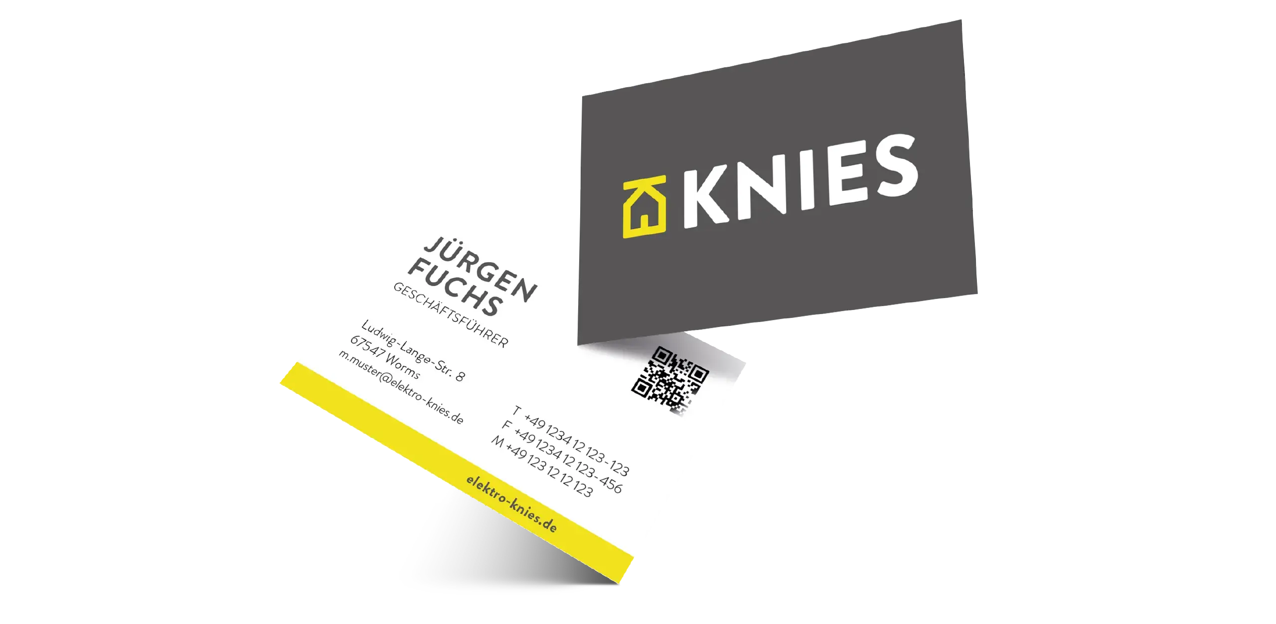 Elektro Knies Muster Visitenkarte