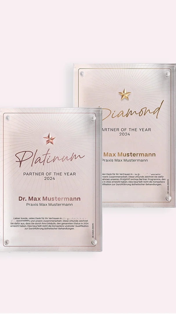 Auszeichnung Platinum und Diamond