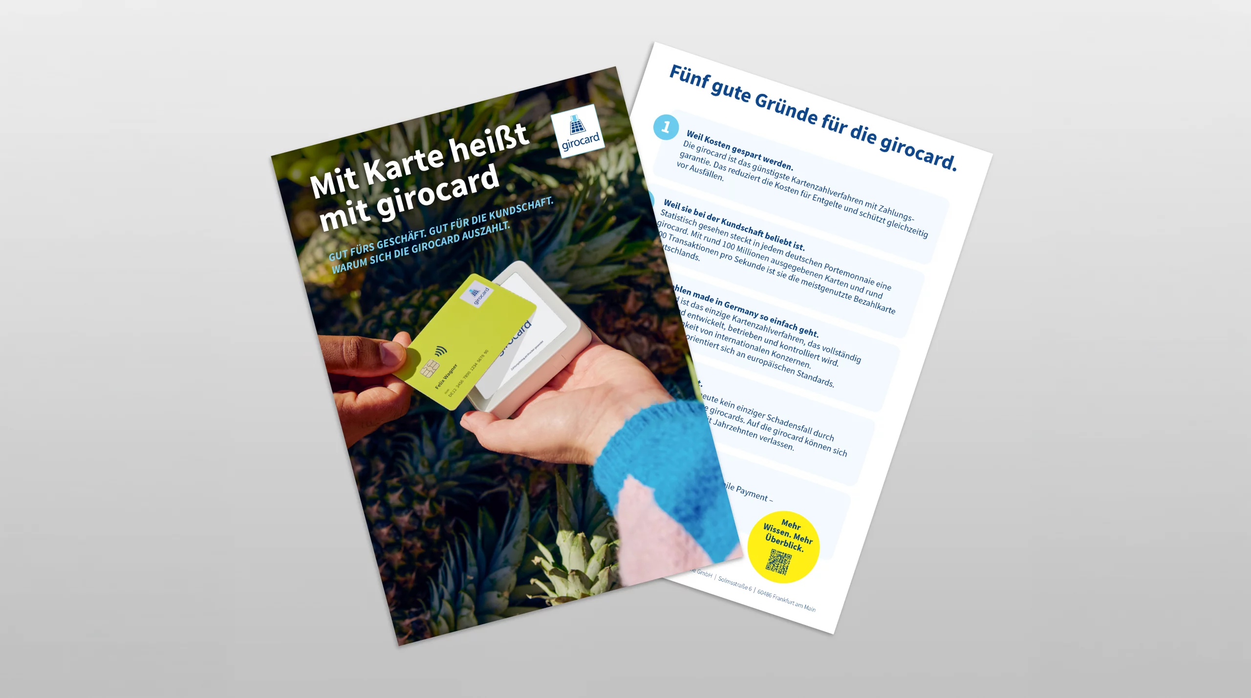 girocard Flyer Factsheet bargeldlos Zahlen