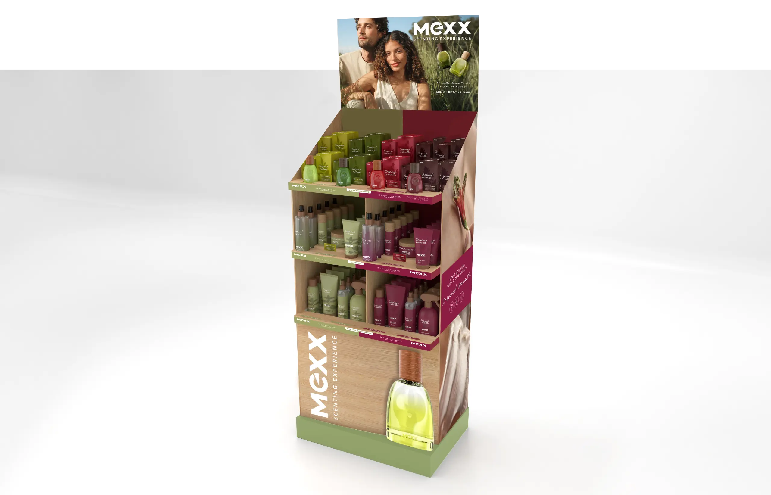 MEXX Standdisplay Duft Duschgel Bodyspray Lotion