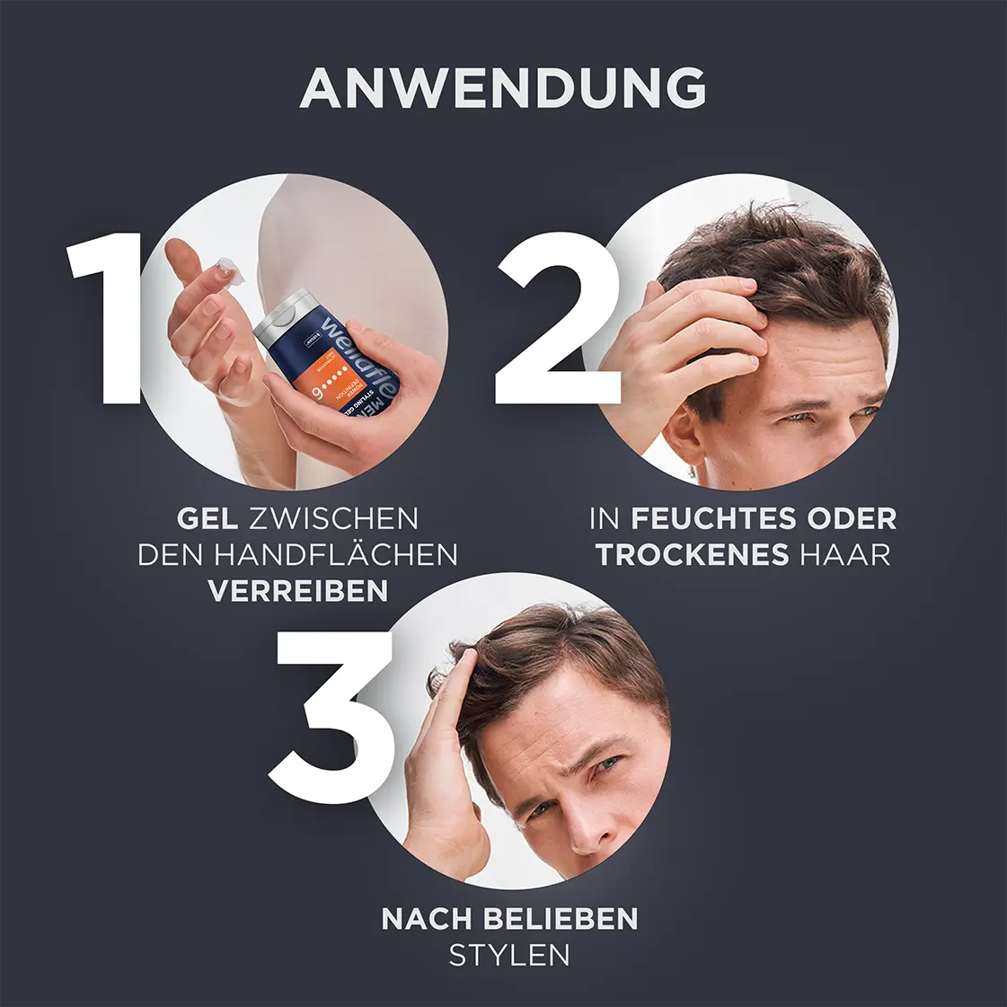 Wellaflex Styling Gel Anwendung Step by step