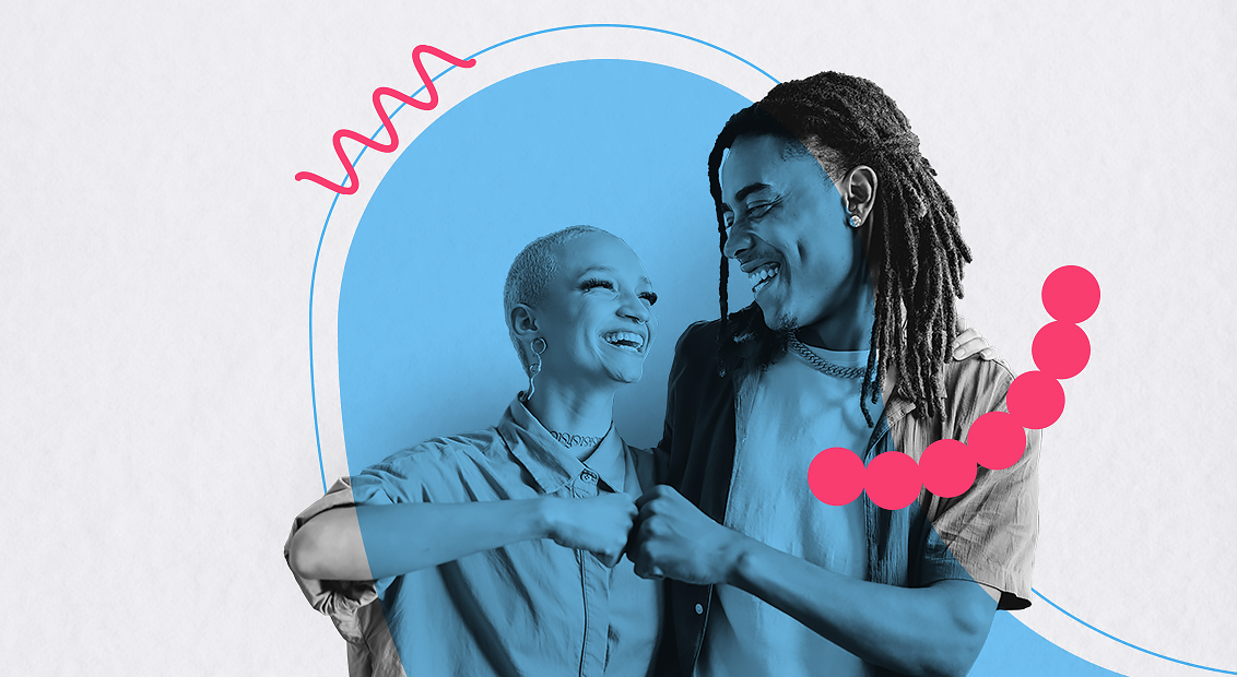 Gemeinsam gegen AMR Header People Laugh Graphic Design